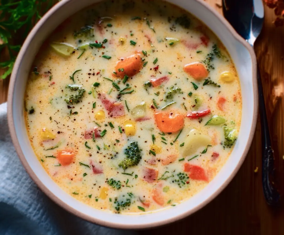 Easy Creamy Vegetable Soup Recipe