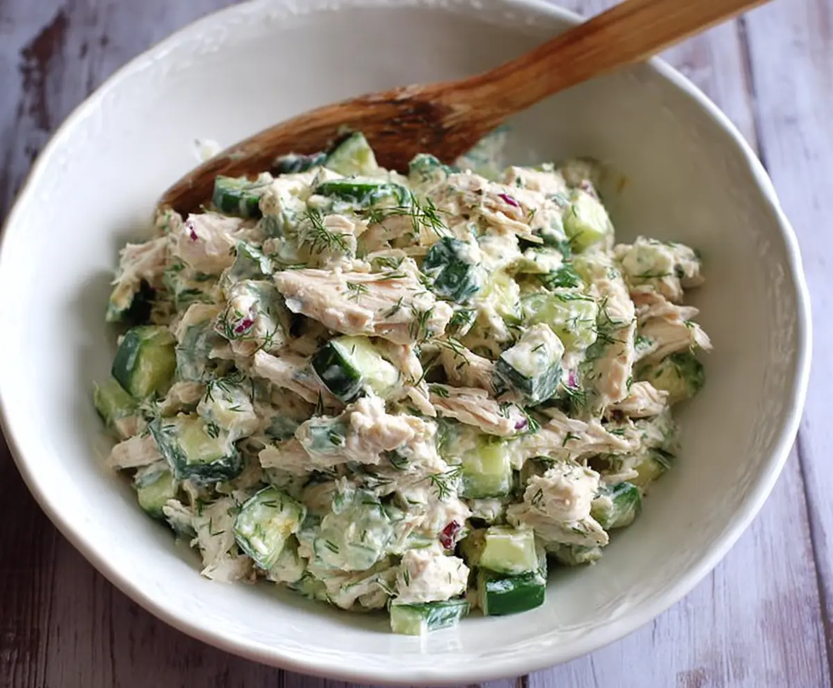 Easy Cucumber Dill Chicken Salad