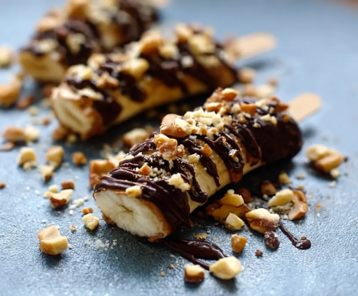 Easy Frozen Banana Snickers Treat