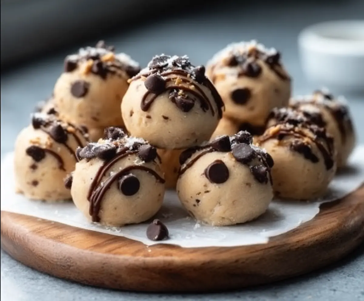 Frozen peanut butter yogurt bites served in a bowl, perfect for a healthy snack.