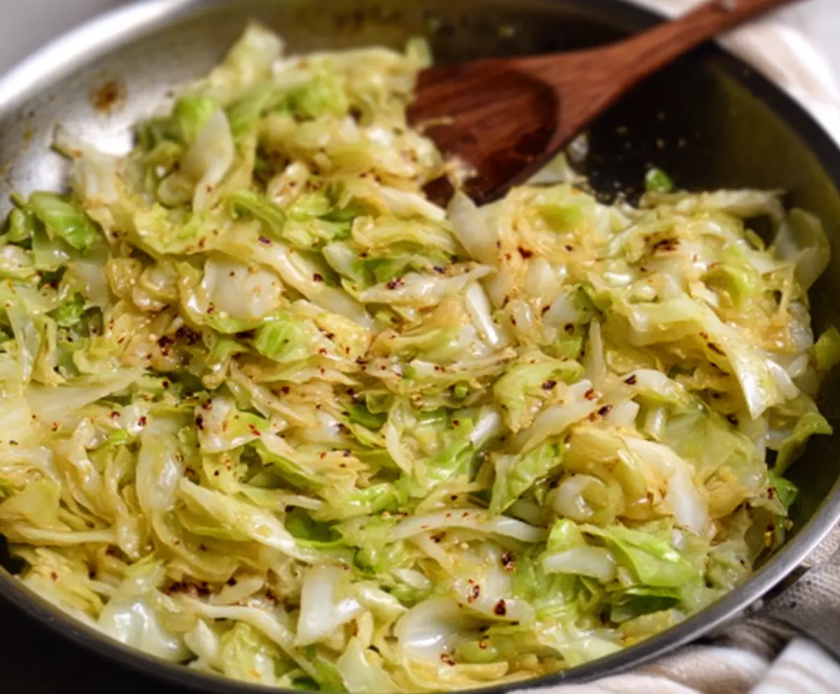 Garlic Butter Sautéed Cabbage
