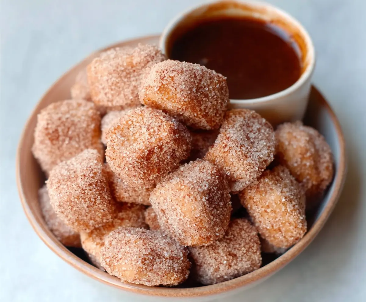 Crispy Healthy Air Fryer Churro Bites