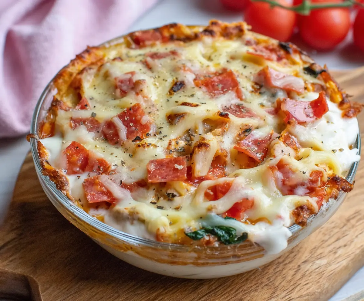 Healthy Cottage Cheese Pizza Bowl Recipe