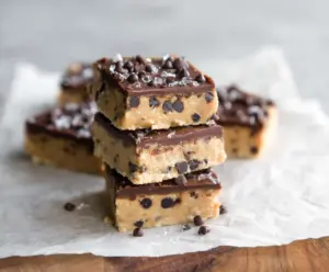 Healthy No Bake Cookie Dough Bars