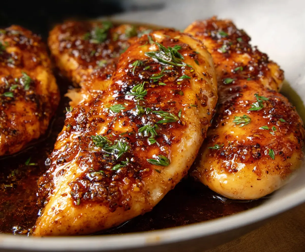Hot Honey Baked Chicken Breasts