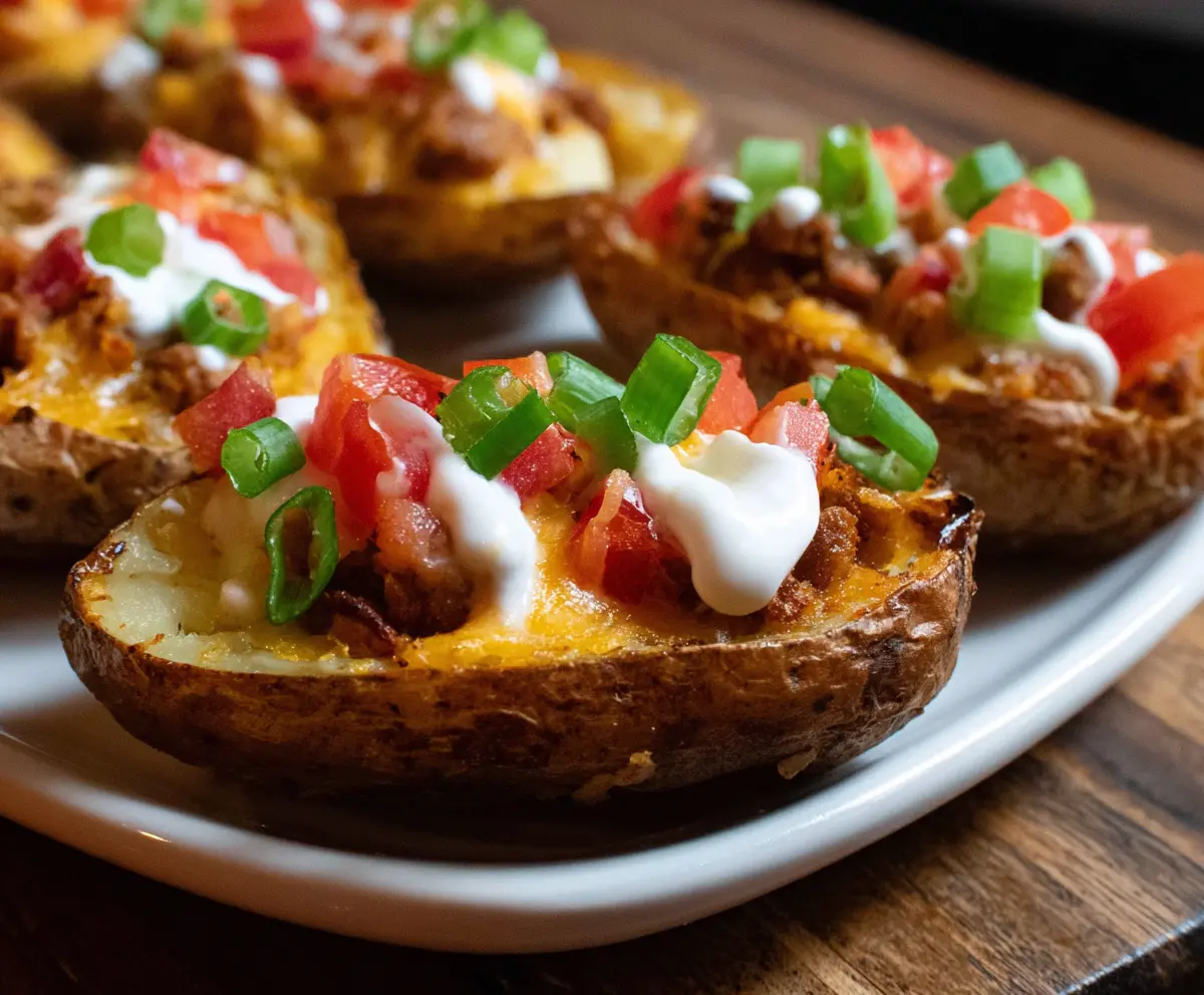 Crispy Loaded Potato Skins Recipe