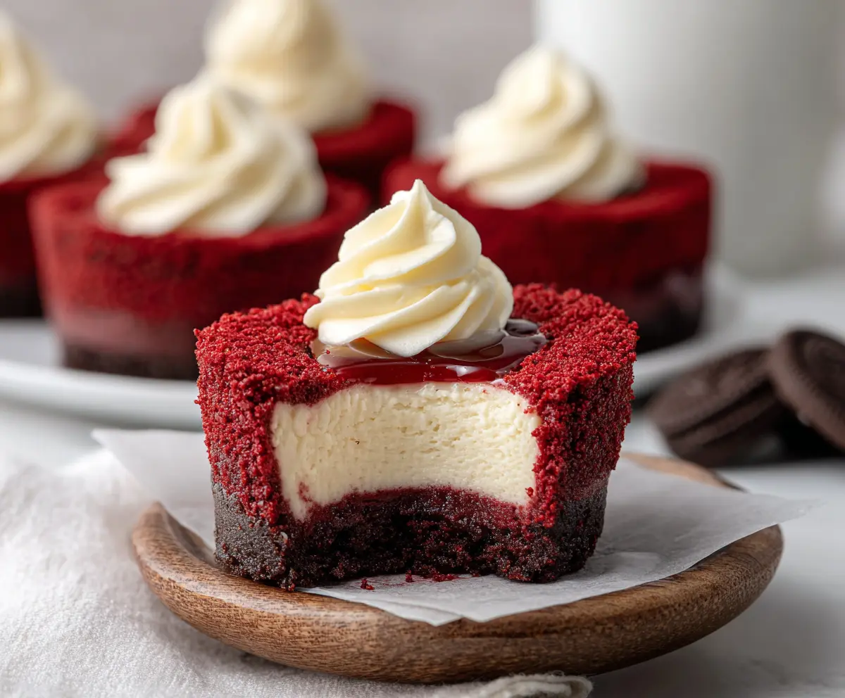 Mini Red Velvet Cheesecake Bites