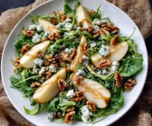 Pear & Gorgonzola Salad with Candied Walnuts