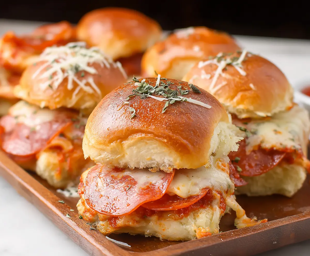 Easy Pepperoni Pizza Sliders