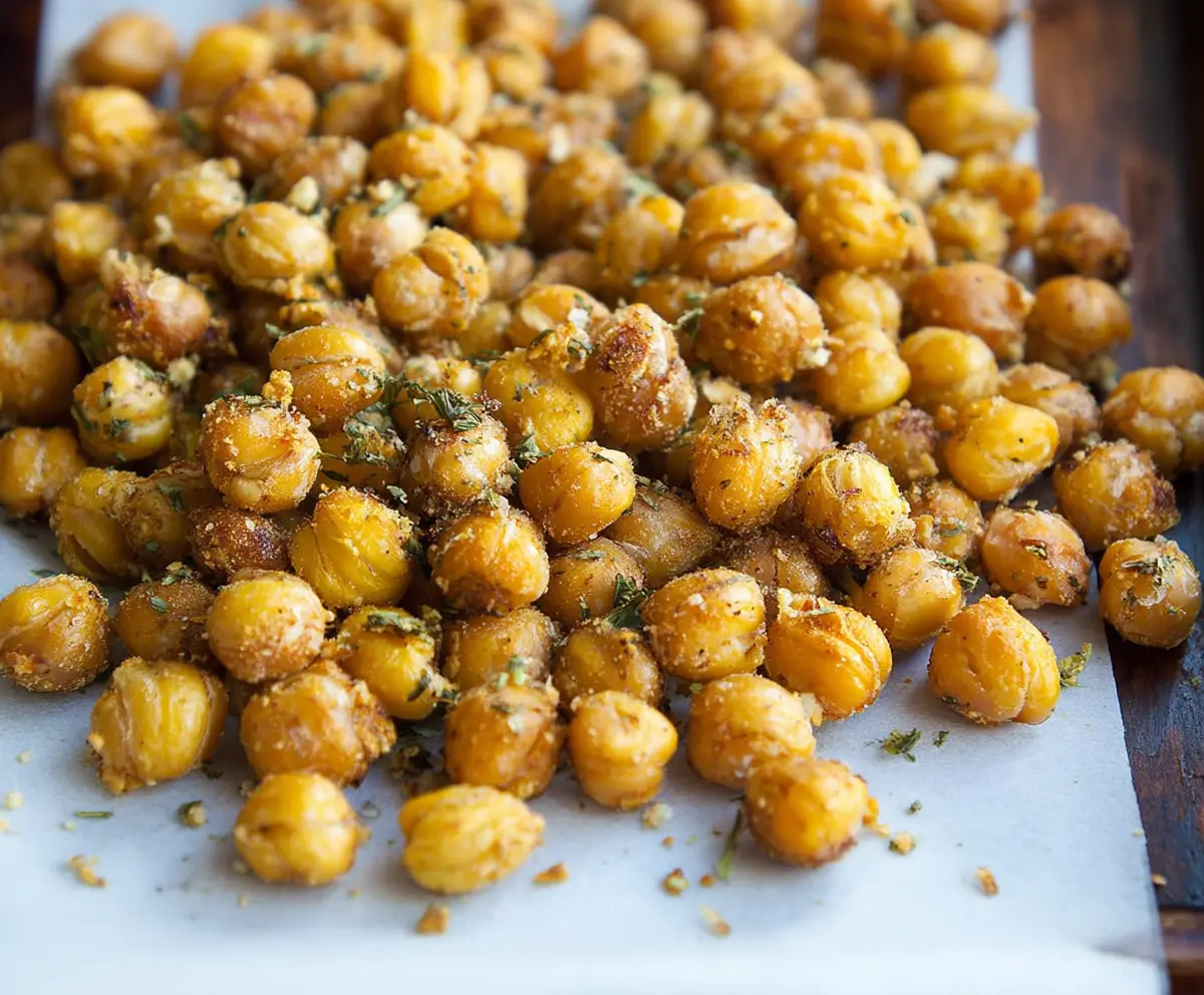 Crispy Roasted Ranch Chickpeas