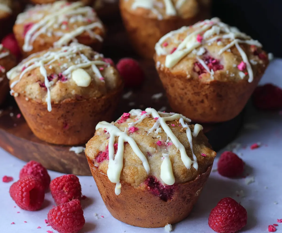 Easy Raspberry White Chocolate Muffins
