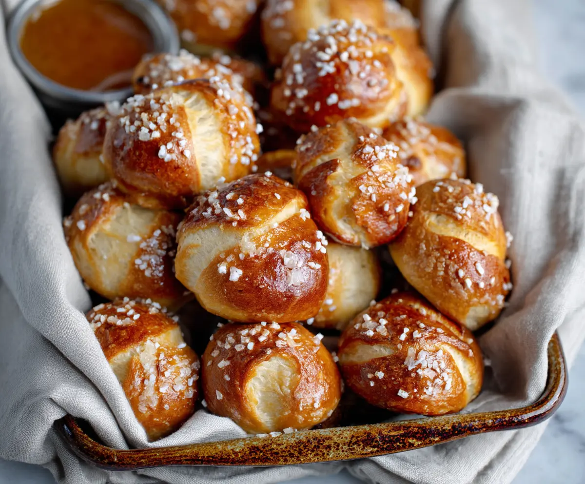 Soft Pretzel Bites with Sourdough Discard