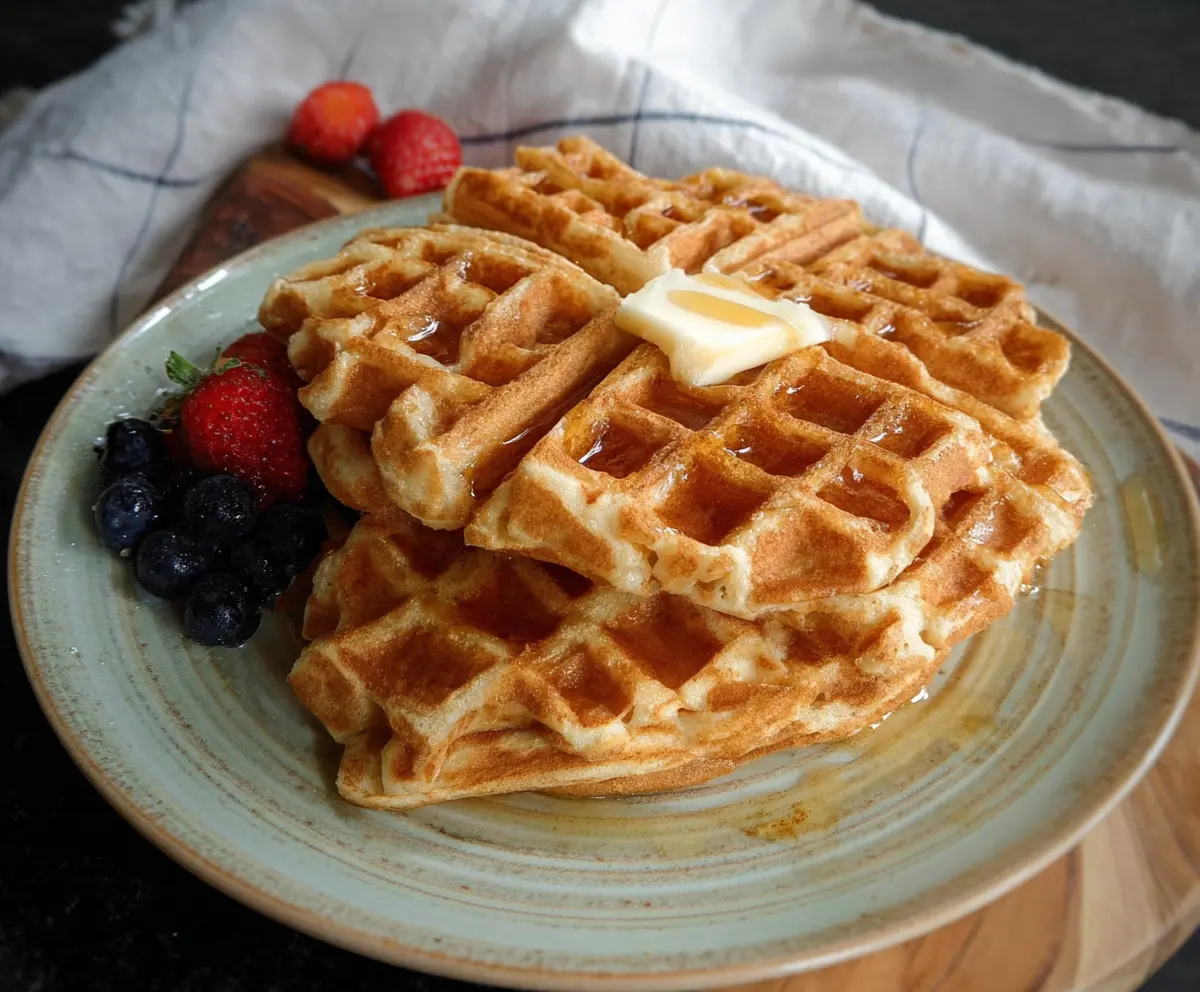 Easy Sourdough Discard Waffles