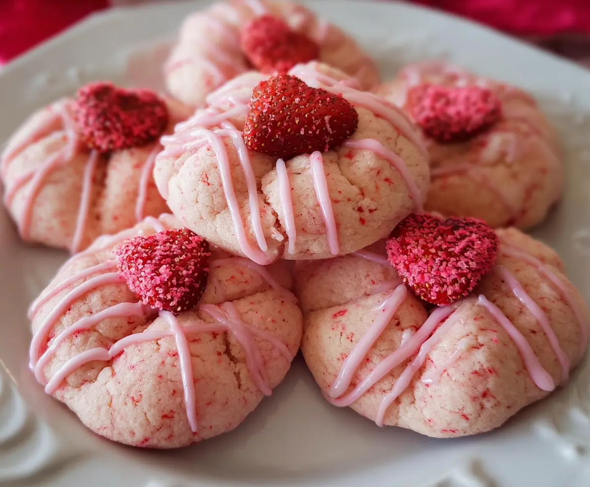 Delicious Strawberry Kiss Cookies Recipe