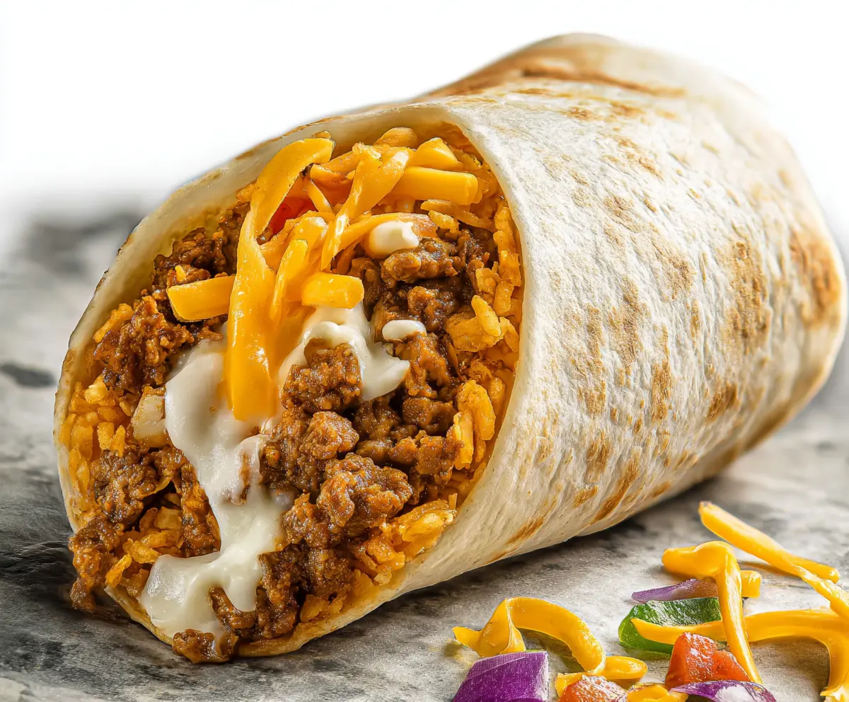 Easy Beefy Melt Burrito Recipe