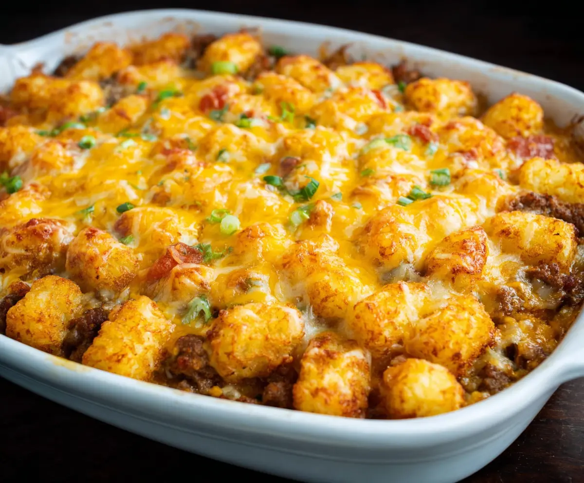 Easy Tater Tot Sausage Breakfast Casserole