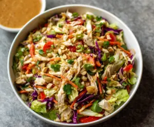 Thai Chicken Salad with Peanut Dressing