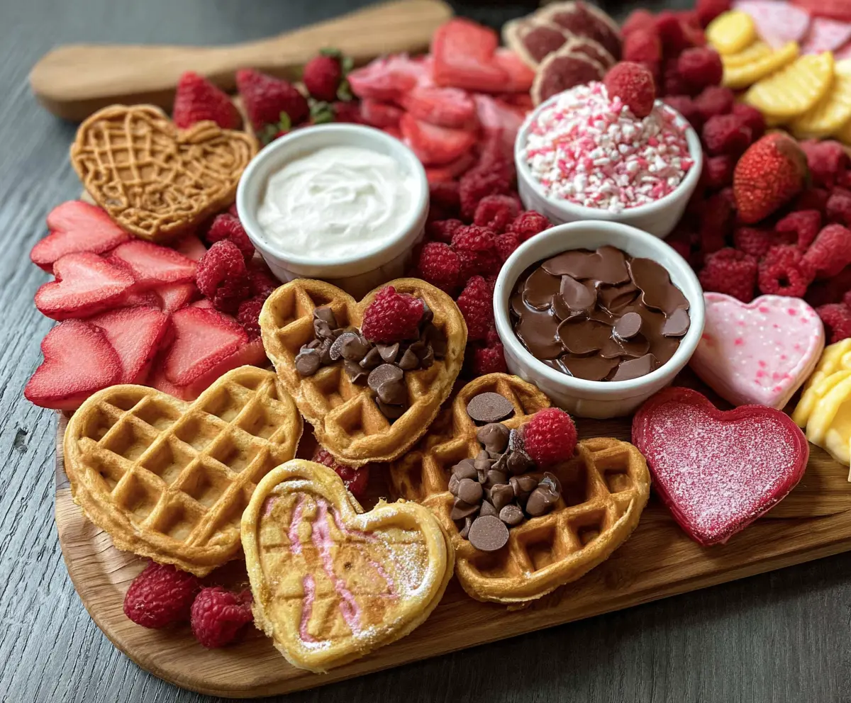 Romantic Valentine’s Waffle Board Ideas