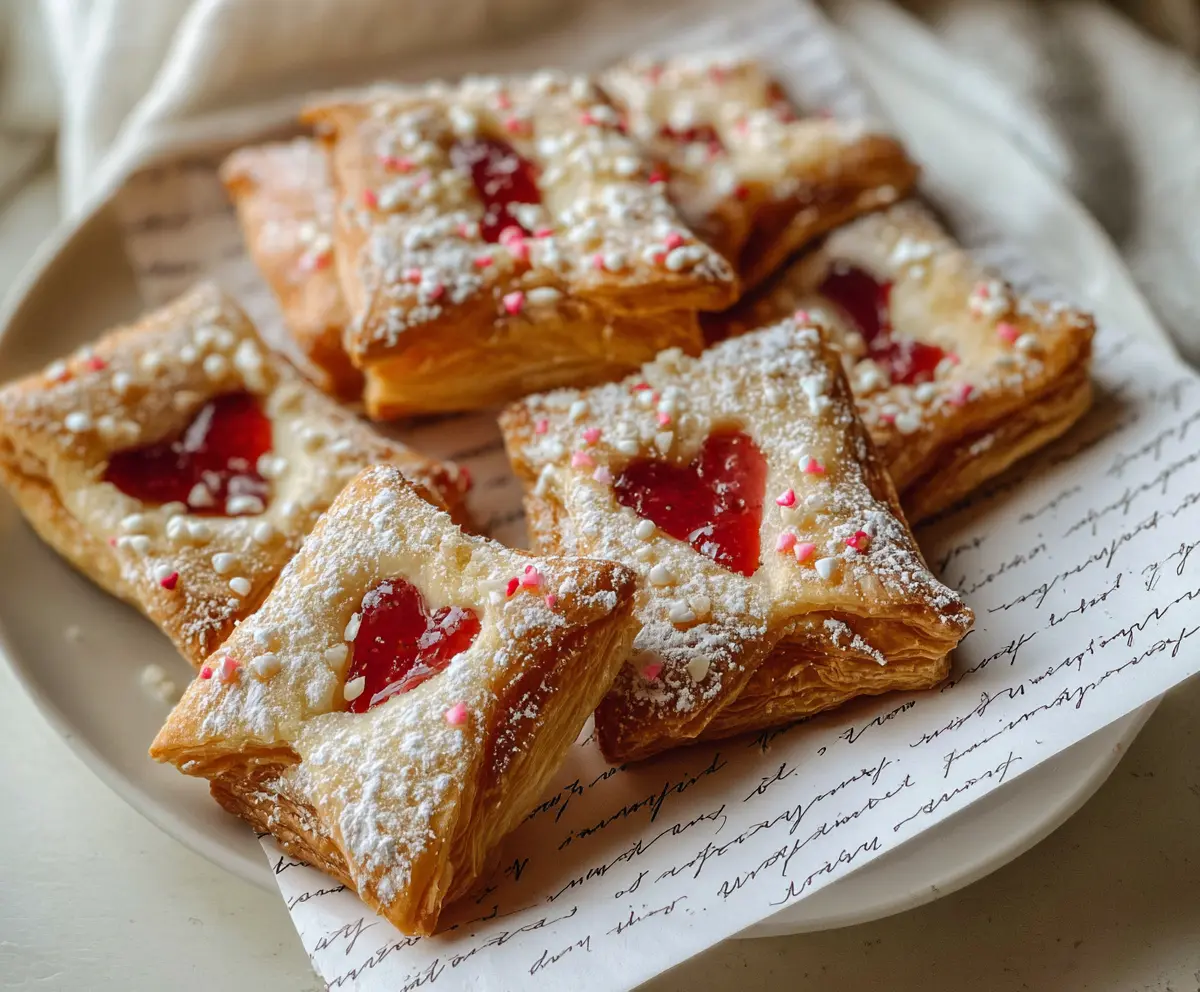 Sweet Valentine's Love Letter Pastries