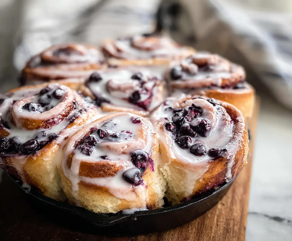 Easy Blueberry Lemon Sourdough Rolls