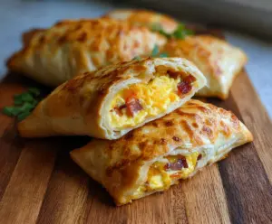 Breakfast Pockets Using Sourdough Discard