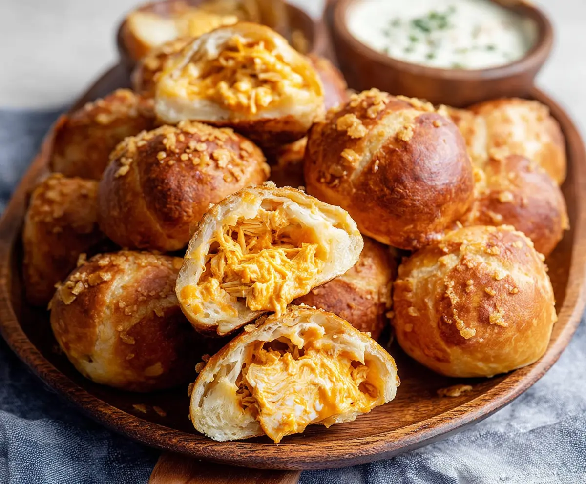 Buffalo Chicken Pretzel Bites Recipe