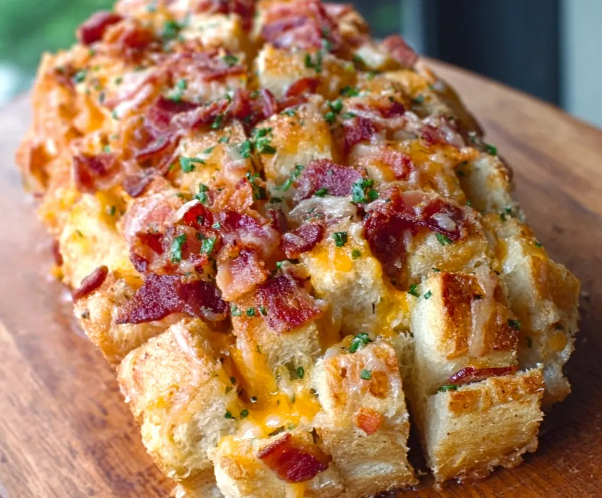 Cheesy Bacon Ranch Pull-Apart Bread