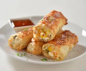 Cheesy Chicken Spring Roll