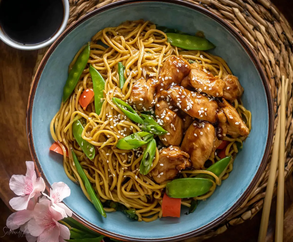Quick Chicken Teriyaki Noodles