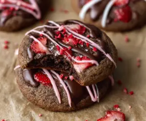 Chocolate Covered Strawberry Cookies