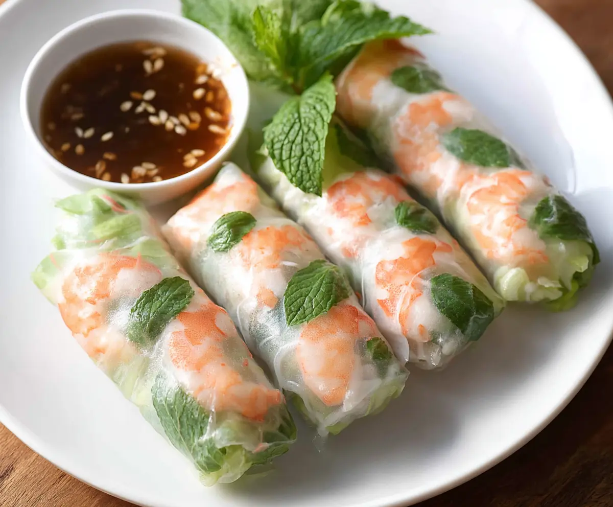 Fresh Vietnamese Shrimp Spring Rolls Recipe
