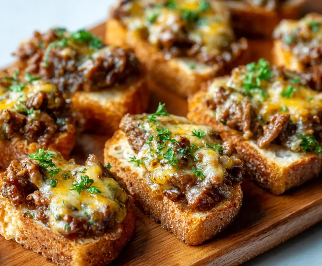 Delicious Hanky Panky appetizers featuring a colorful assortment of ingredients served on a stylish plate.