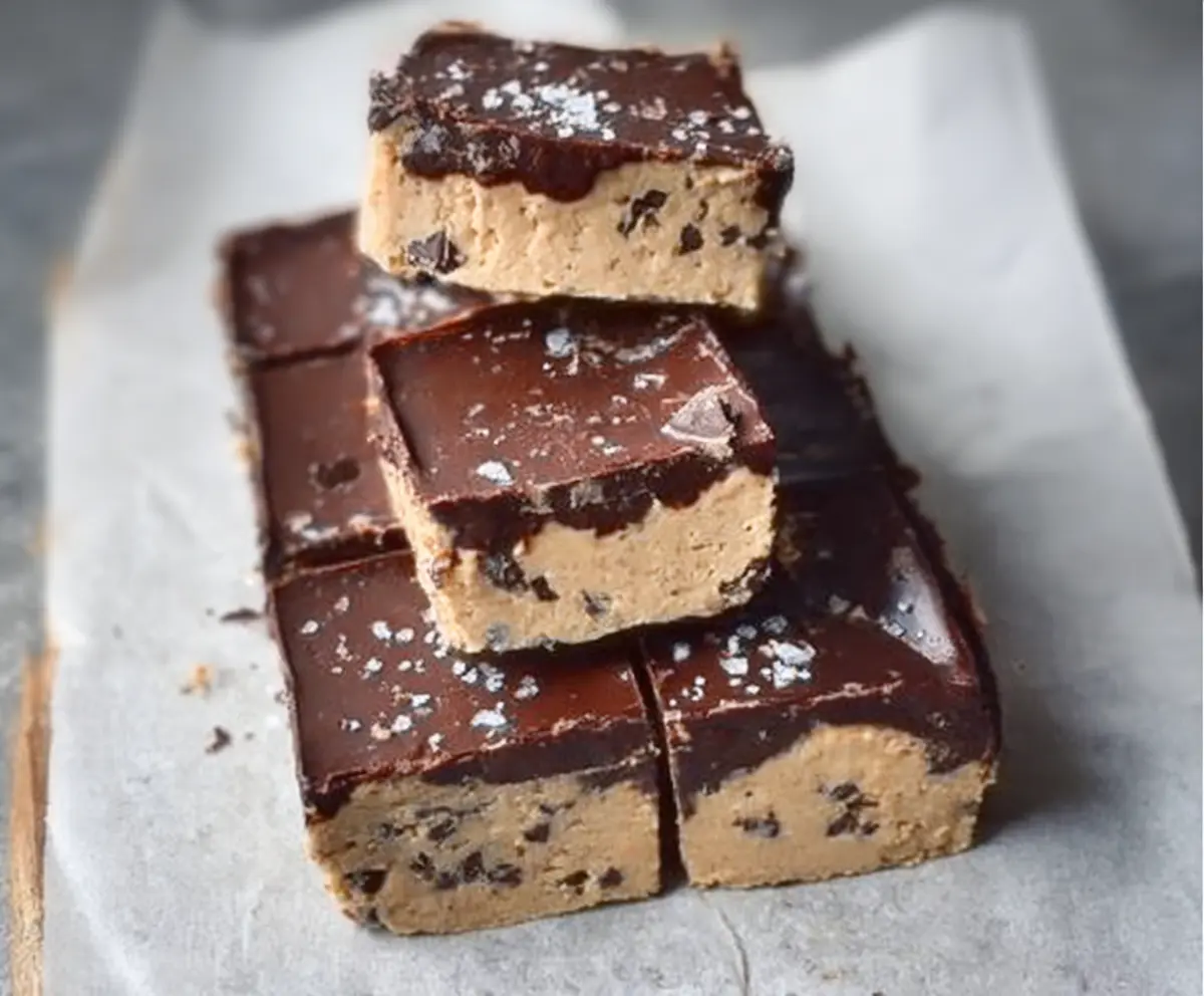 Healthy No Bake Cookie Dough Bars