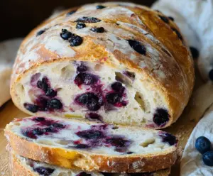 Lemon Blueberry Sourdough Bread