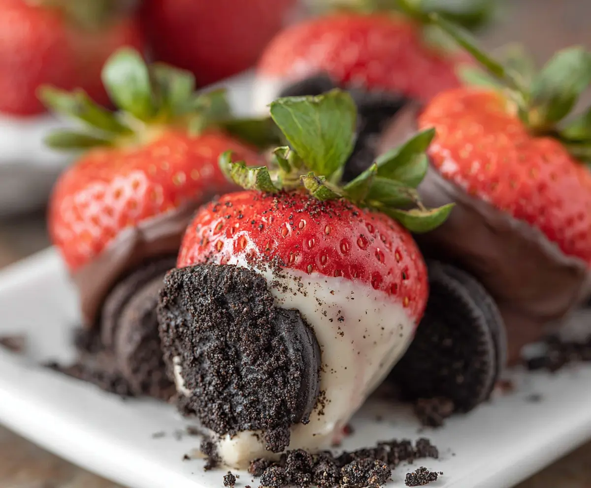 Oreo Truffle-Stuffed Strawberries Recipe