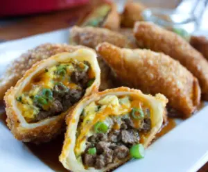 Philly Cheesesteak Egg Rolls