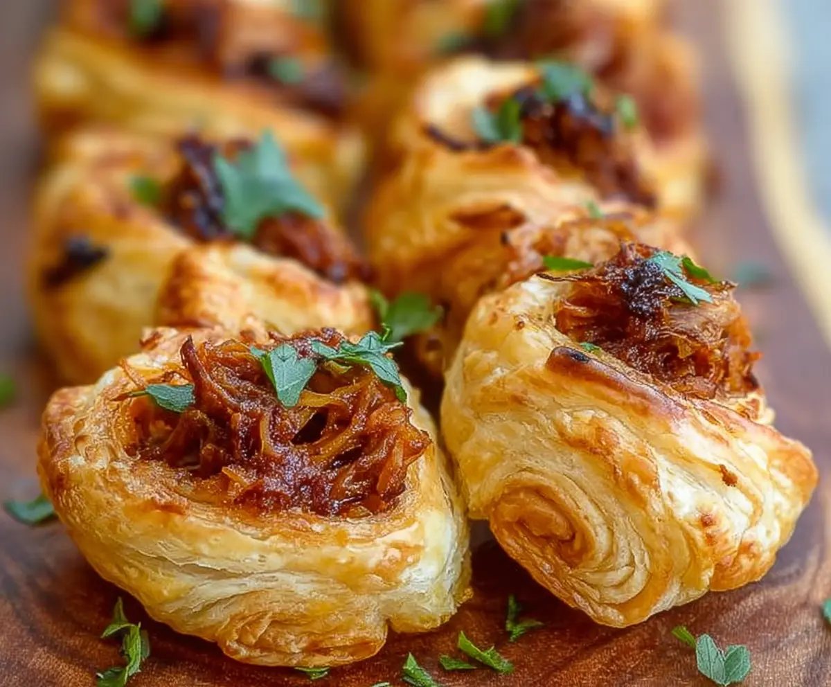 Easy Pulled Pork Pastry Puffs