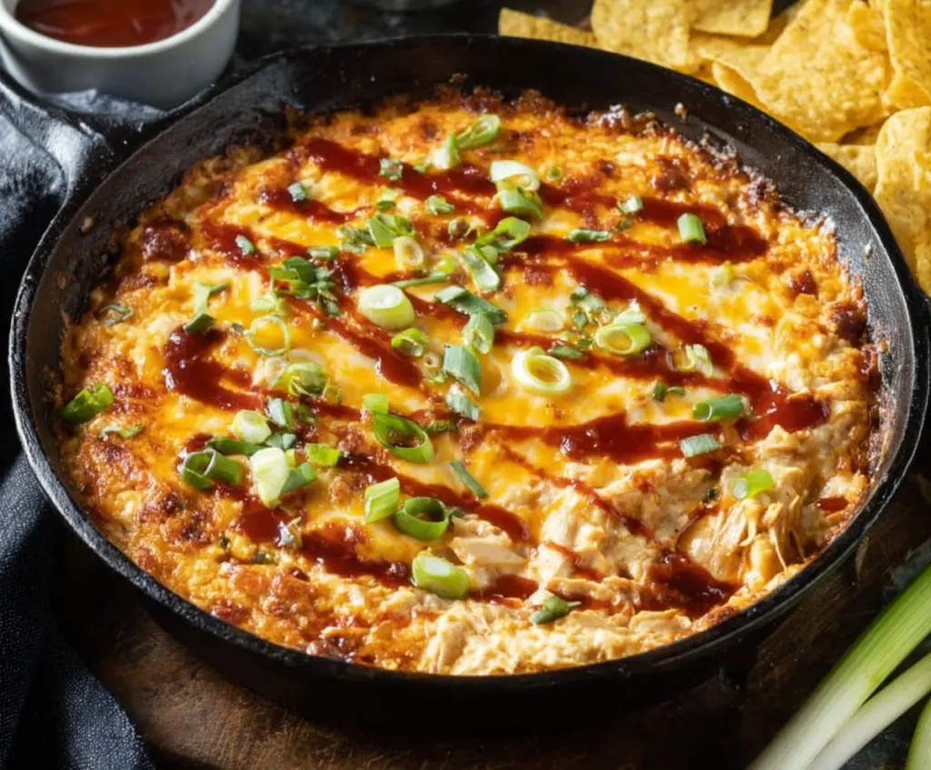 Delicious Smokey BBQ Chicken Dip served in a bowl, perfect for parties and gatherings.
