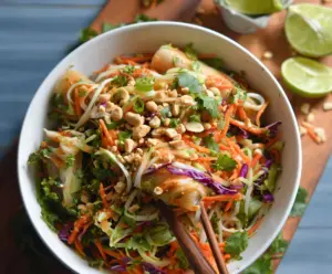 Spring Roll Salad with Peanut