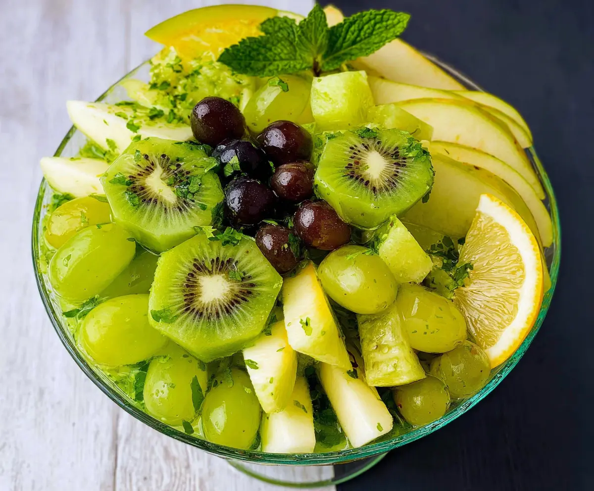 Fresh St. Patrick's Day Green Fruit Salad