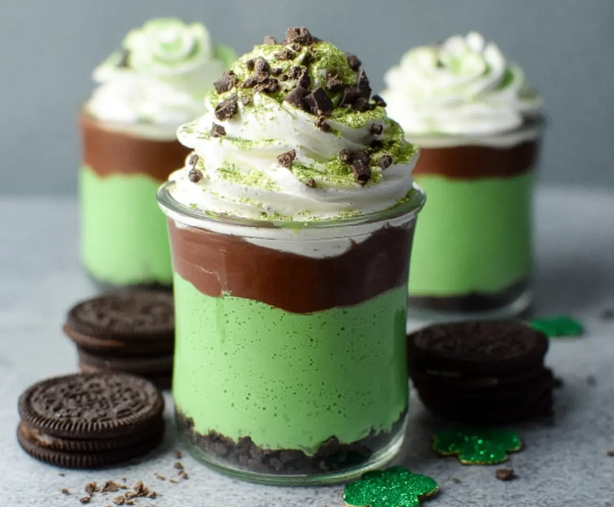 Easy St. Patrick's Day Green Shake Pudding