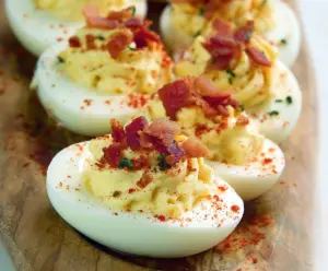 Bacon Ranch Deviled Eggs