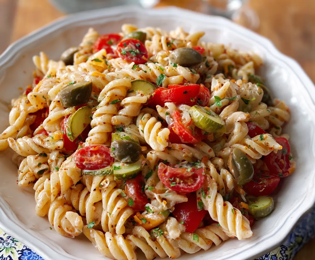 Easy Bloody Mary Pasta Salad Recipe