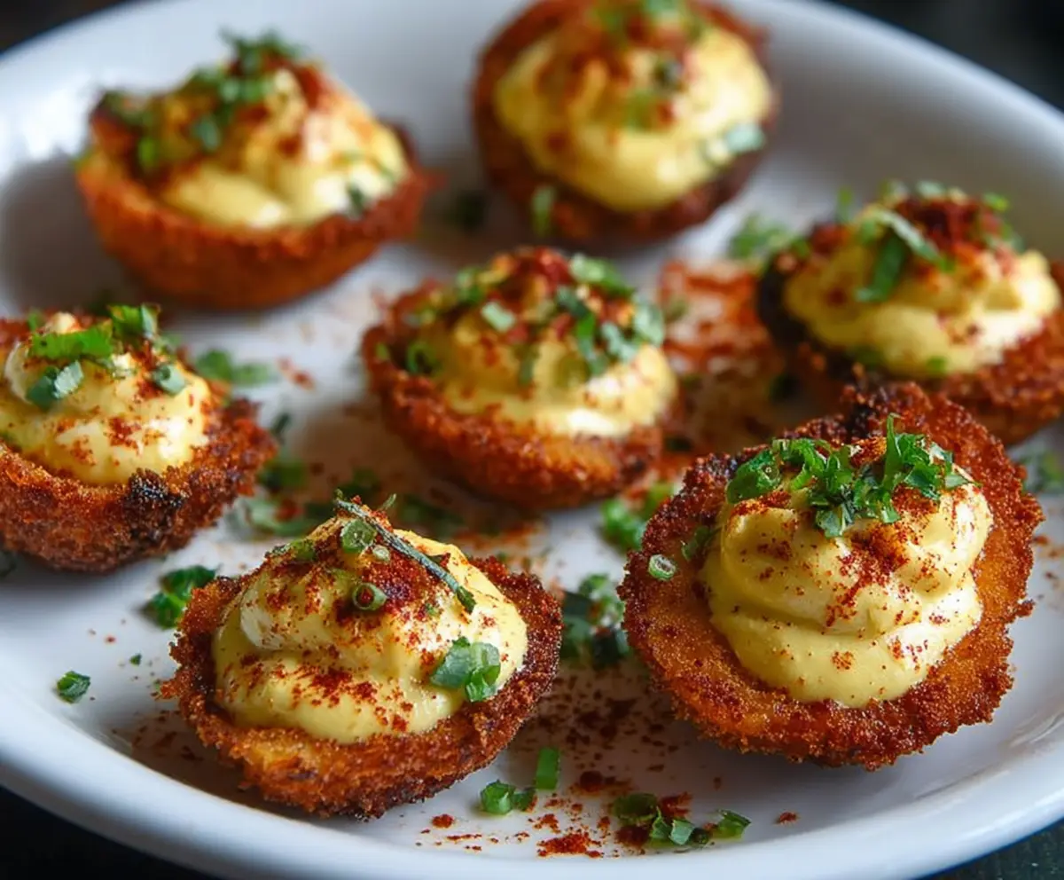 Cajun Fried Deviled Eggs