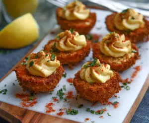 Cajun Style Fried Deviled Eggs
