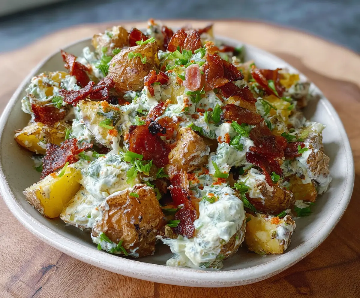 Crispy Smashed Potato Salad Recipe