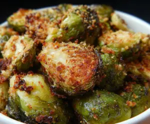 Garlic Parmesan Roasted Brussels Sprouts