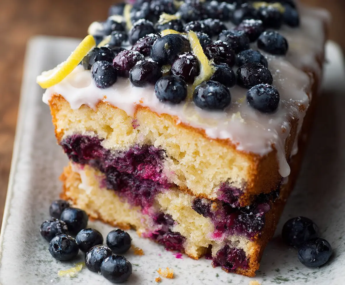 Easy Lemon Blueberry Cake Recipe