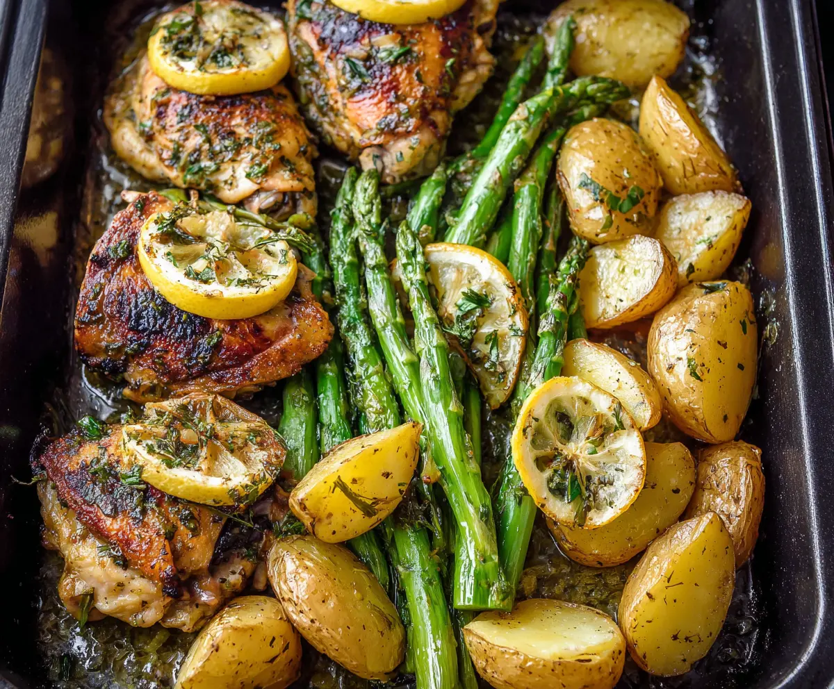 Easy Lemon Herb Chicken Thighs Dinner