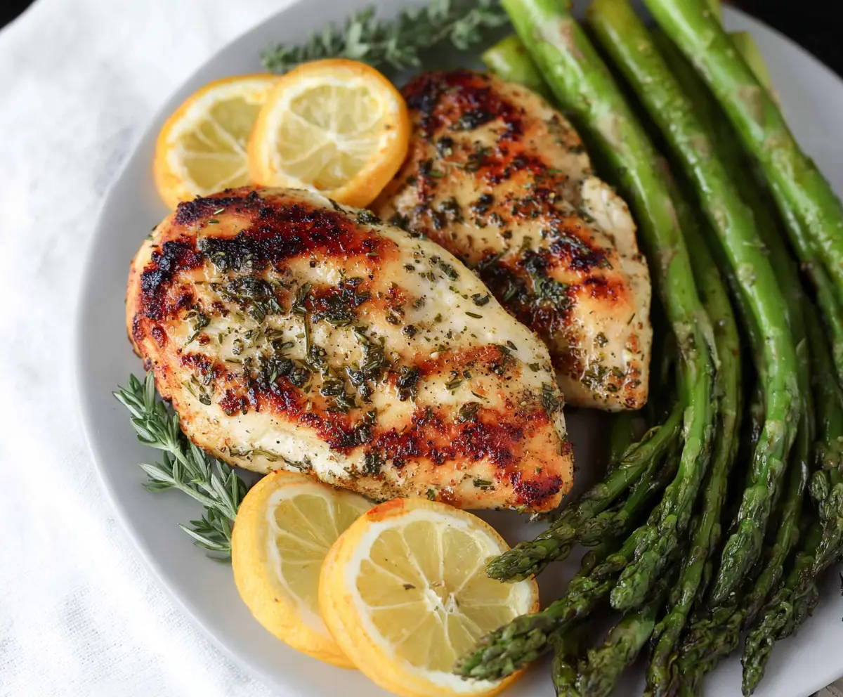 Easy Lemon Herb Chicken with Asparagus